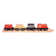 Train de marchandises en bois Bigjigs - 9 pcs.