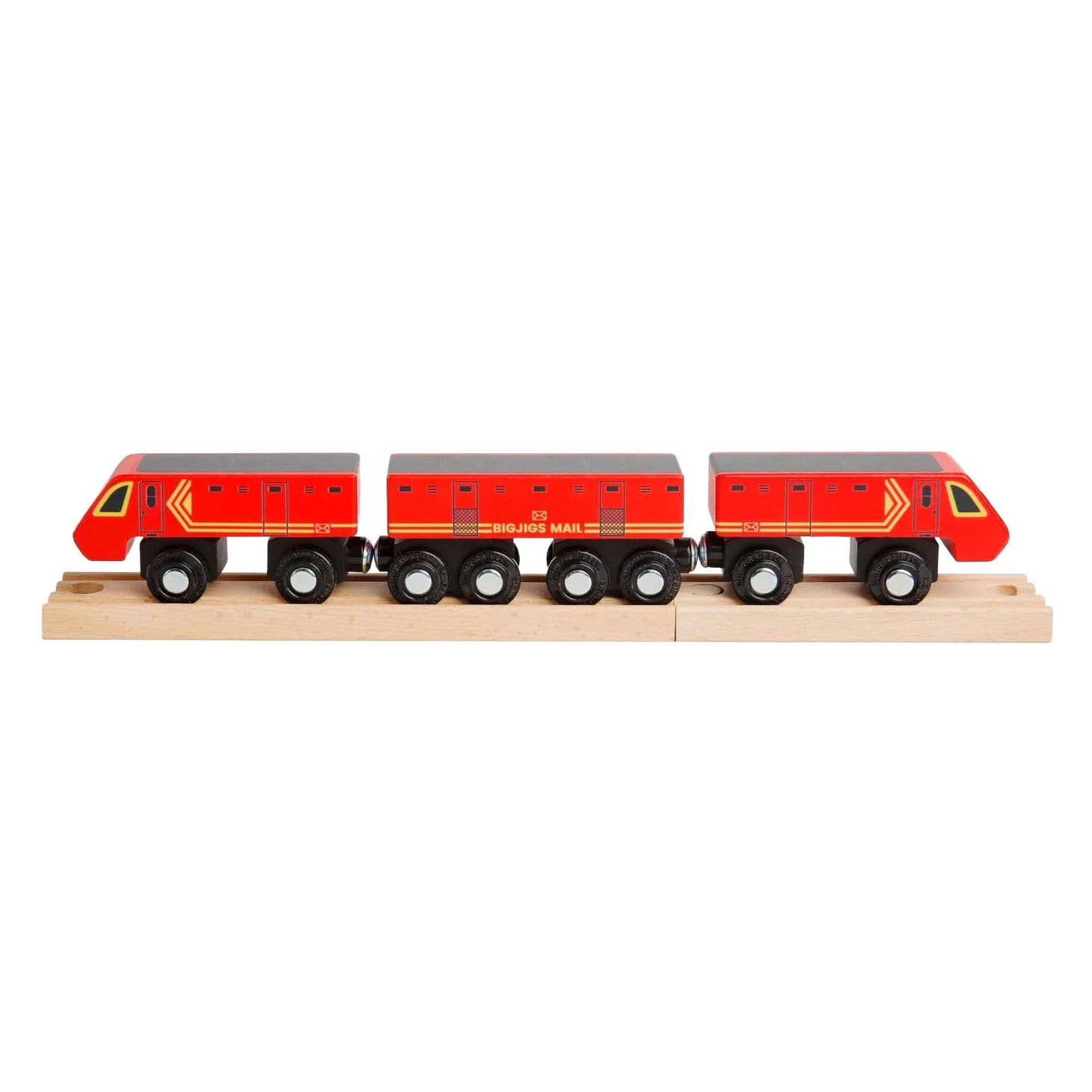 Train postal en bois Bigjigs - 5 pcs.