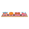 Train de bonbons en bois Bigjigs - 10 pcs.
