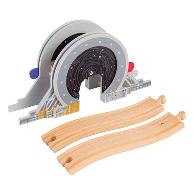 Rails en bois Bigjigs - pont spatial