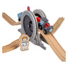 Rails en bois Bigjigs - pont spatial