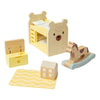 Meubles de maison de poupée en bois Bigjigs pour chambre d'enfant - 5 pièces.