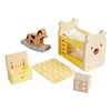 Meubles de maison de poupée en bois Bigjigs pour chambre d'enfant - 5 pièces.