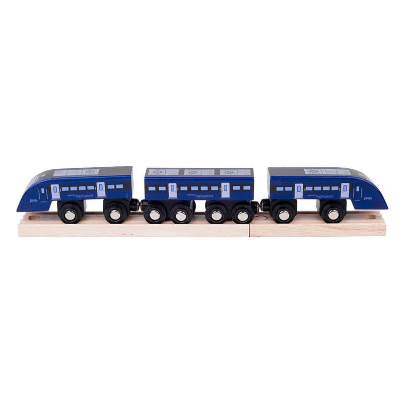 Train à grande vitesse en bois Bigjigs 1 - 5 pcs.