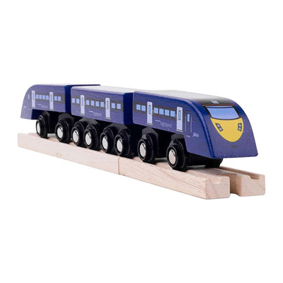 Train à grande vitesse en bois Bigjigs 1 - 5 pcs.