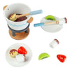 Set de jeu fondue au chocolat en bois Bigjigs - 16 pièces.