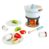 Set de jeu fondue au chocolat en bois Bigjigs - 16 pièces.