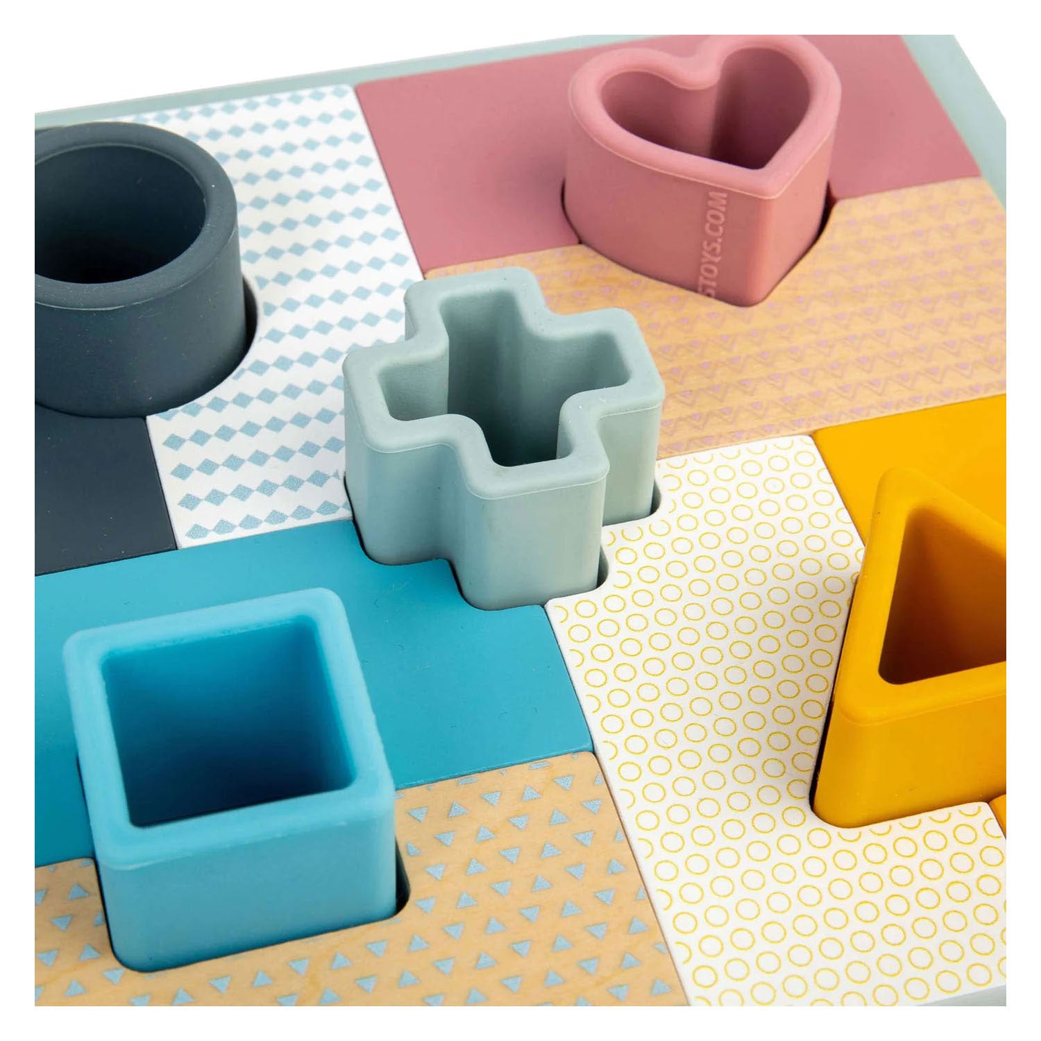 Puzzle mosaïque en bois Bigjigs - 14 pcs.