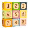 Blocs de tri souples en bois Bigjigs - 9 pcs.