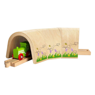 Tunnel ferroviaire en bois Bigjigs - 3 parties.