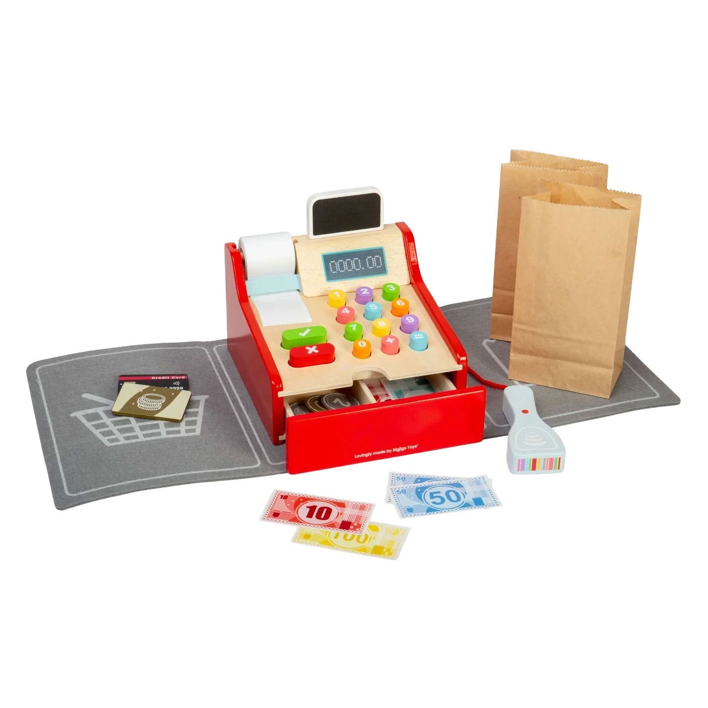 Caisse enregistreuse en bois Bigjigs
