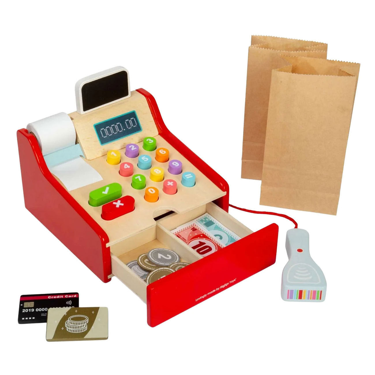 Caisse enregistreuse en bois Bigjigs