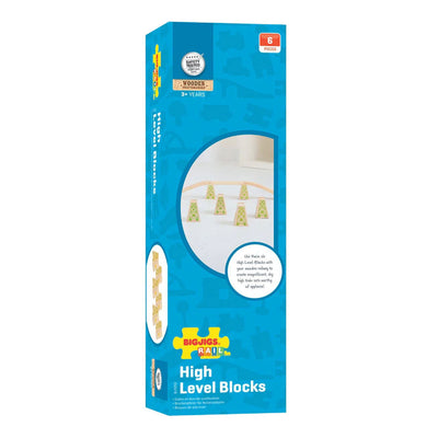 Rails en bois Bigjigs - piliers de pont - 4 pcs.