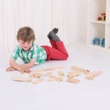 Bigjigs Wooden Rails Expansion Set, 25dlg. - afbeelding 3