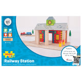 Bigjigs Wooden Rails Railway Gare - afbeelding 2