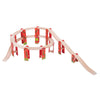 Bigjigs Ensemble d'extension de viaduc des rails en bois, 27dlg.
