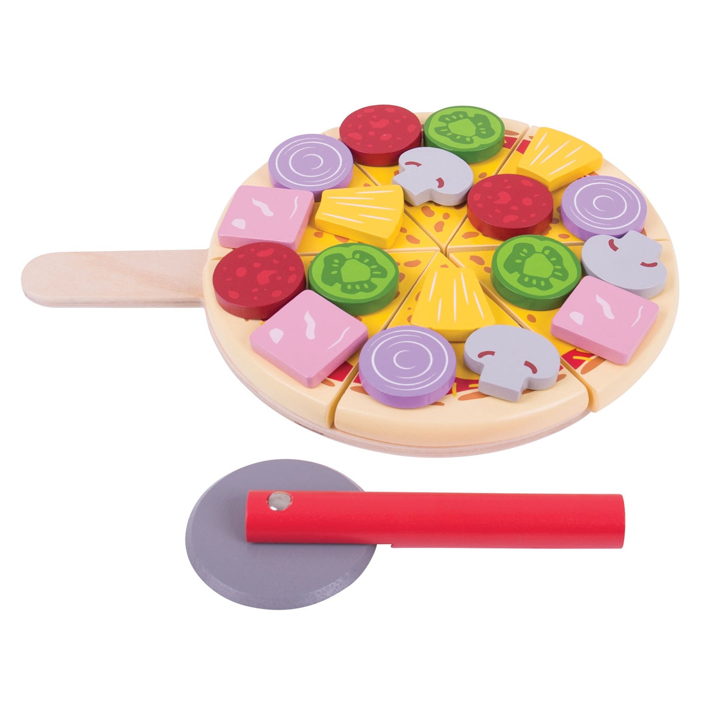Bigjigs Pizza en bois avec siège