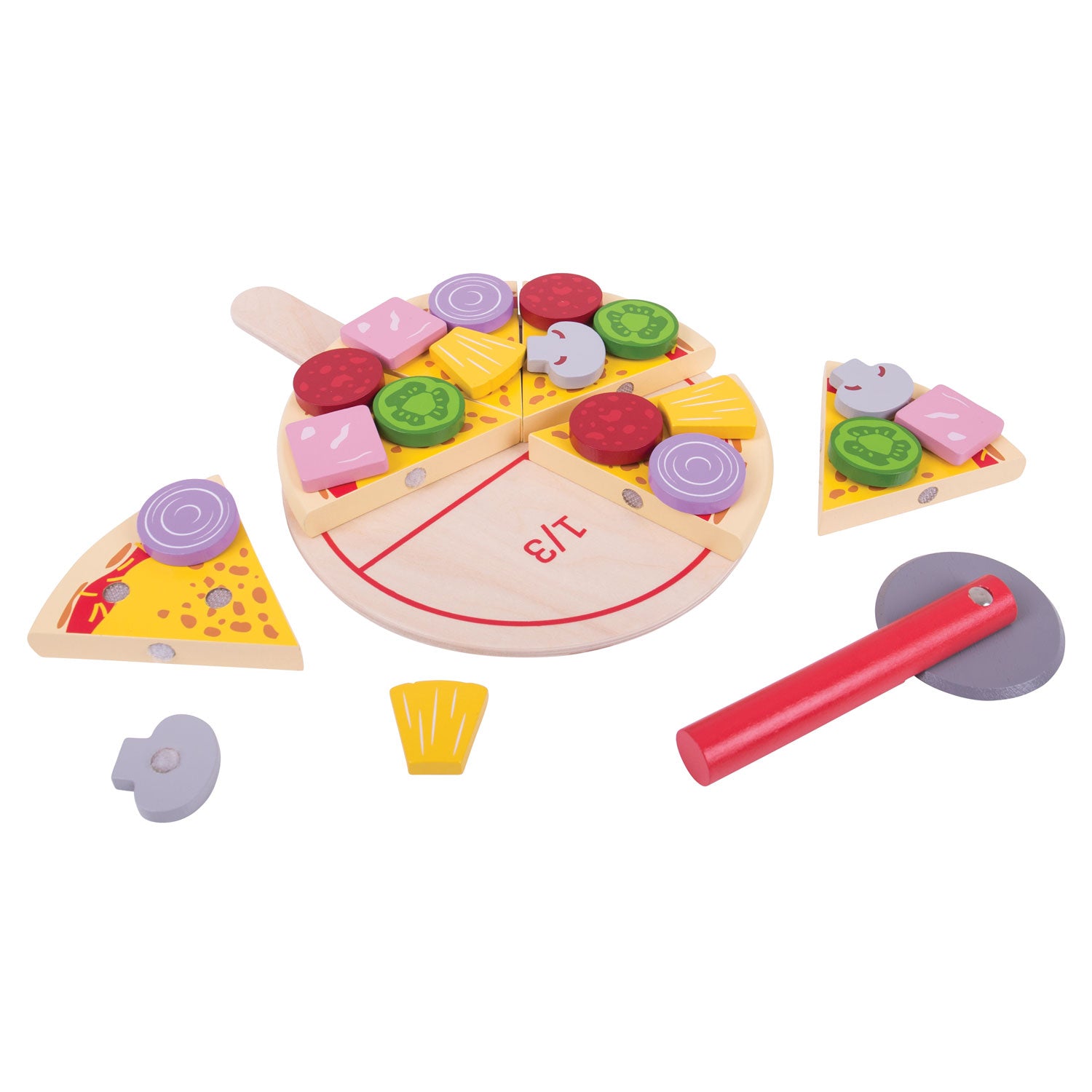 Bigjigs Pizza en bois avec siège
