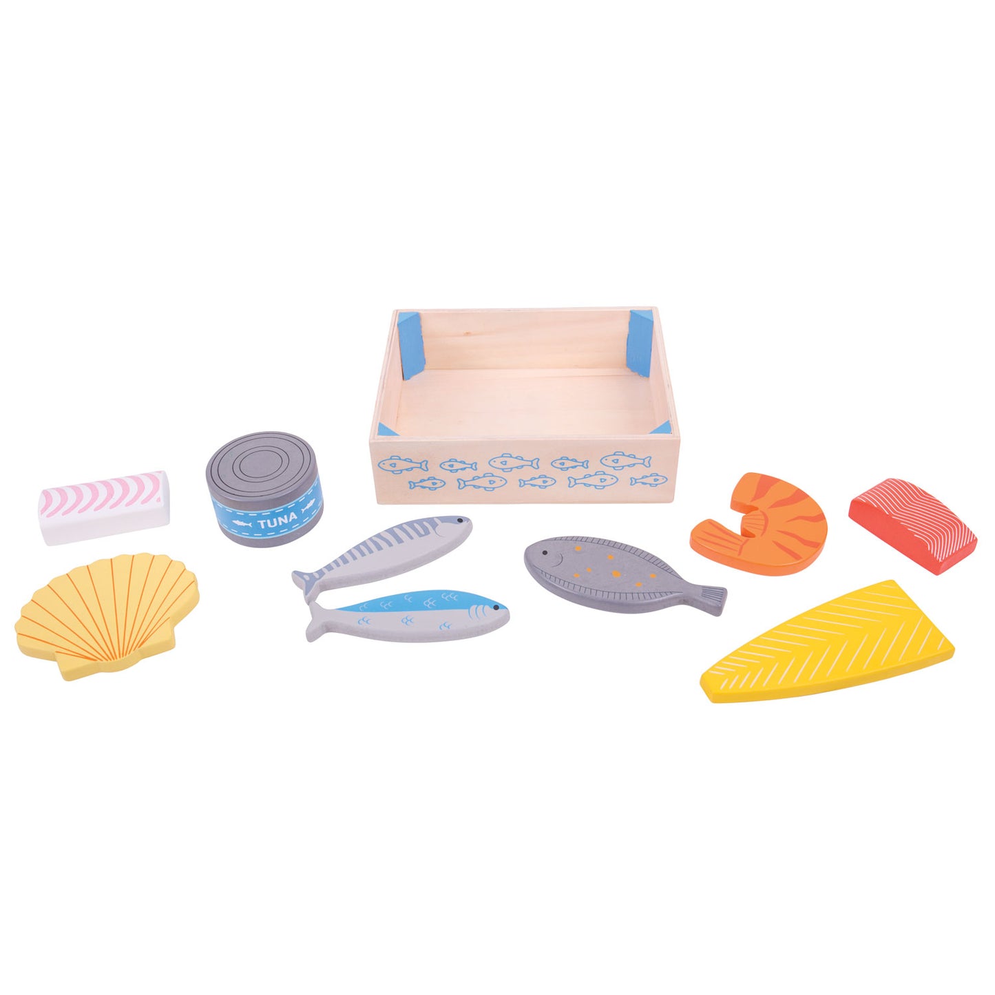 Bigjigs Boîte en bois avec poisson