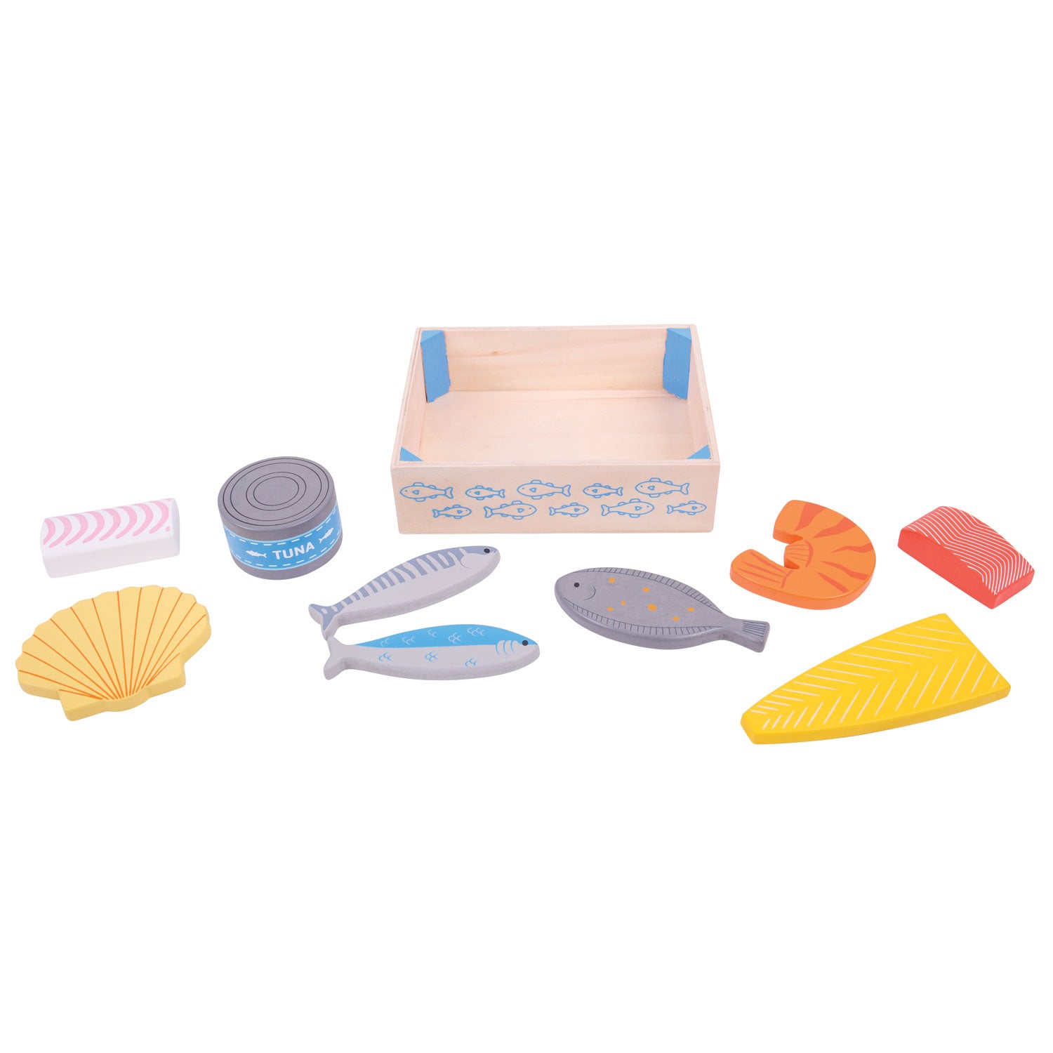 Bigjigs Boîte en bois avec poisson