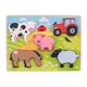 Puzzle ferme en bois Bigjigs, 5 pièces.