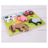 Puzzle ferme en bois Bigjigs, 5 pièces.