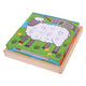 Bigjigs en bois en bois puzzle des animaux de ferme