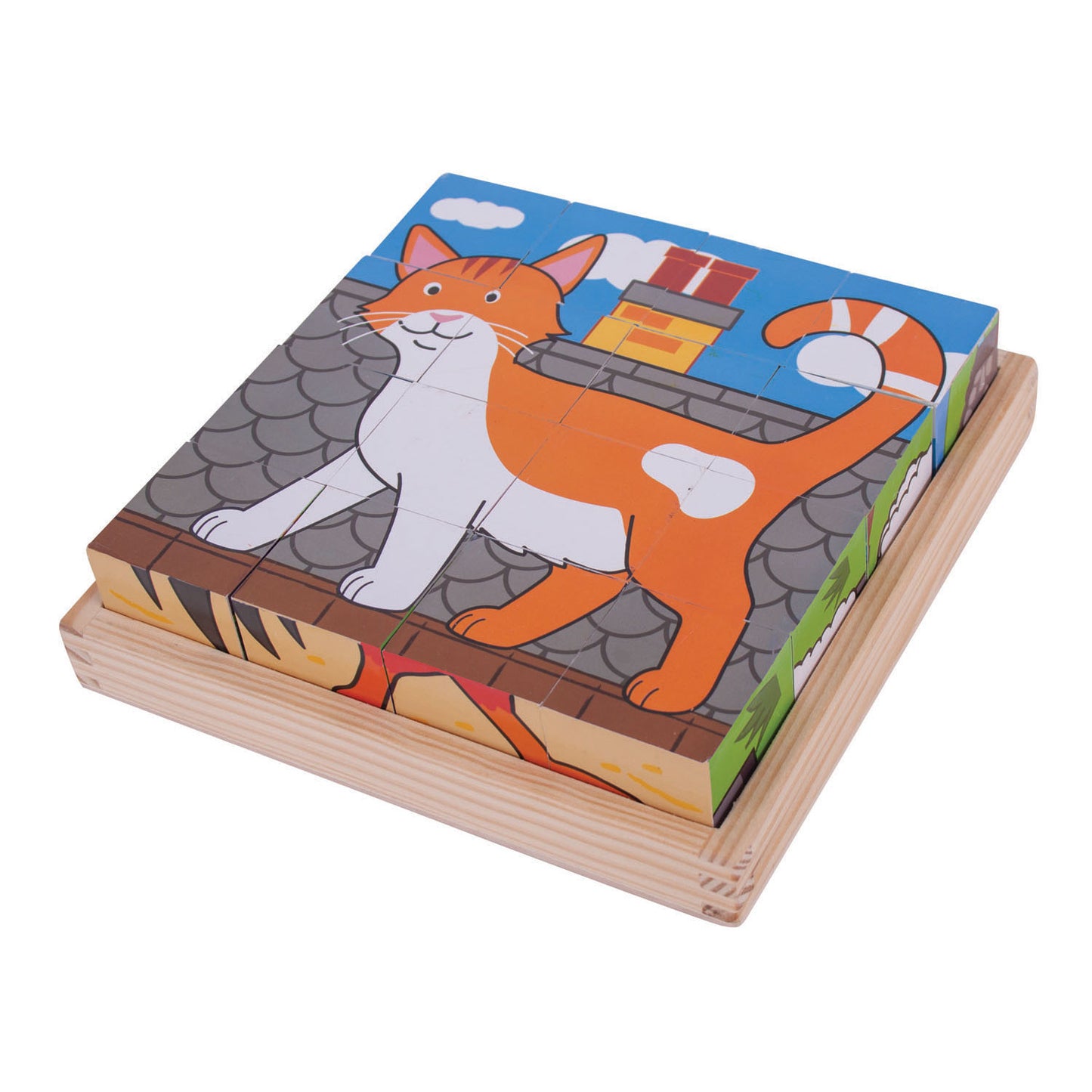 Bigjigs en bois en bois puzzle des animaux de ferme
