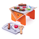 Bigjigs Barbecue en bois avec accessoires, 10dlg. - afbeelding 1