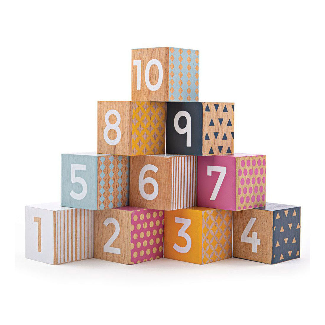 Bigjigs Blocs de numéros en bois