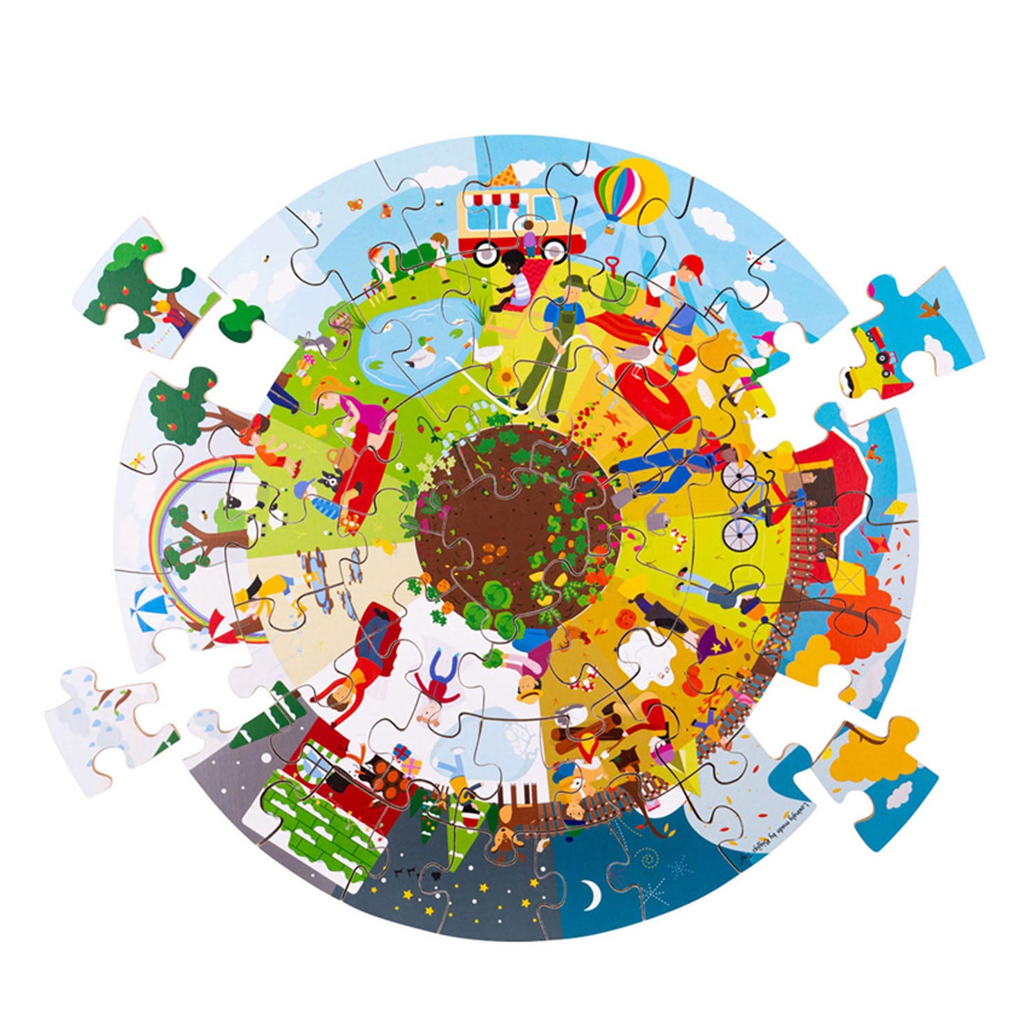 Bigjigs Puzzle 4 saisons autour de 2 + jr