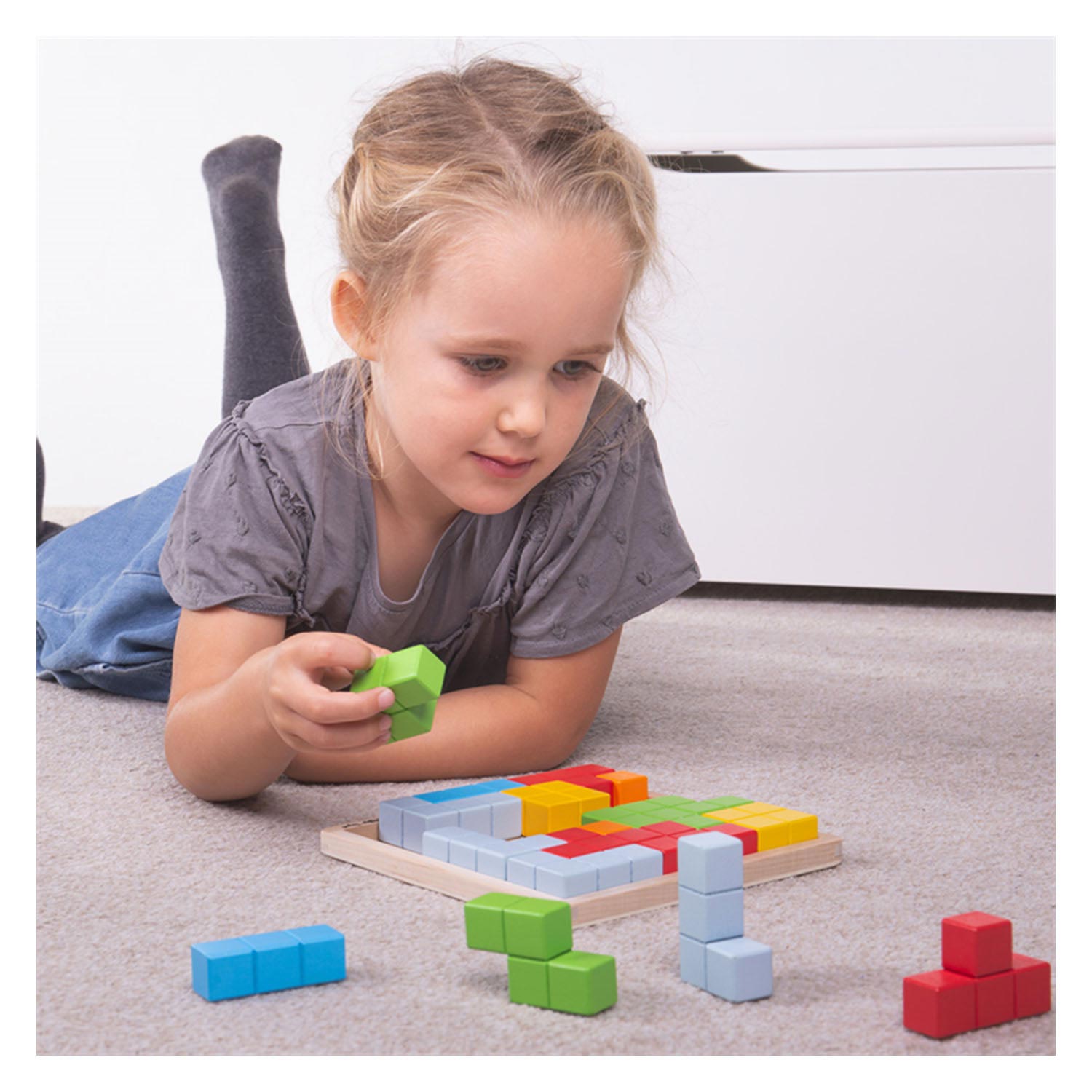 Motifs de puzzle de bloc en bois bigjigs