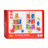 Bigjigs Game d'empilement en bois ours en peluche. - afbeelding 1