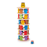 Bigjigs Game d'empilement en bois ours en peluche. - afbeelding 3