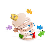 Bigjigs Game d'empilement en bois ours en peluche. - afbeelding 4