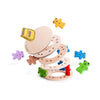 Bigjigs Game d'empilement en bois ours en peluche.