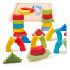 Bigjigs Arches en bois et blocs de construction du triangle