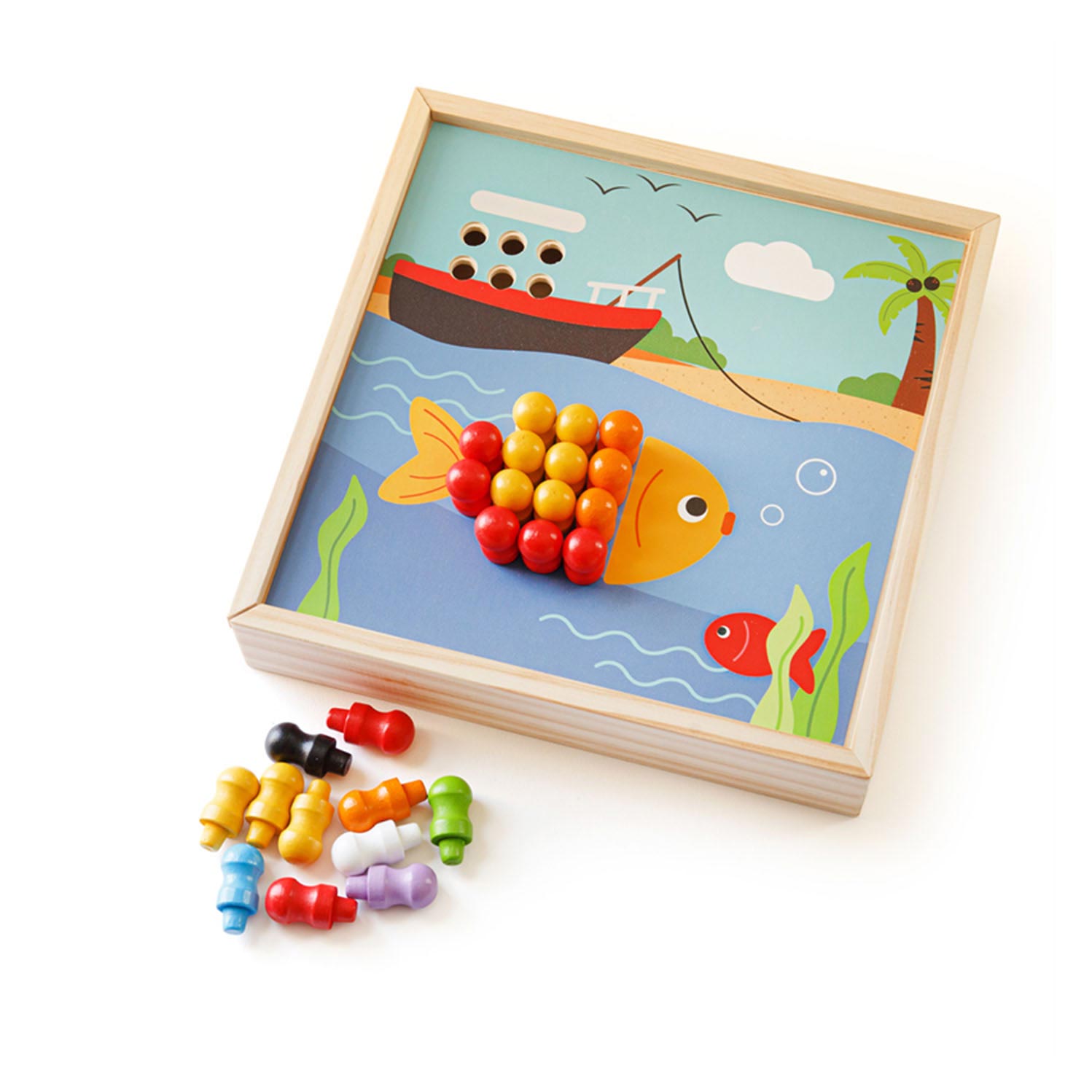 Bigjigs wooden instreekmozaiek gibier mer