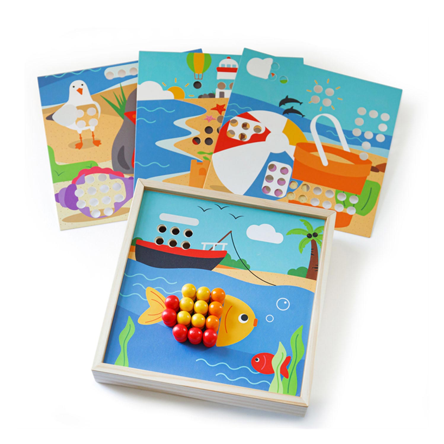 Bigjigs wooden instreekmozaiek gibier mer