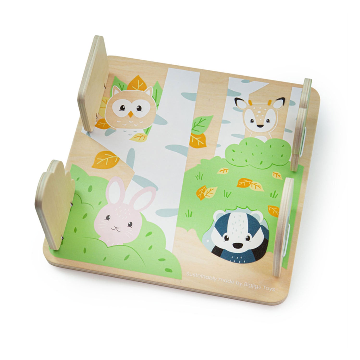 Bigjigs Woodland Woodden Hide and Recherchez Puzzle