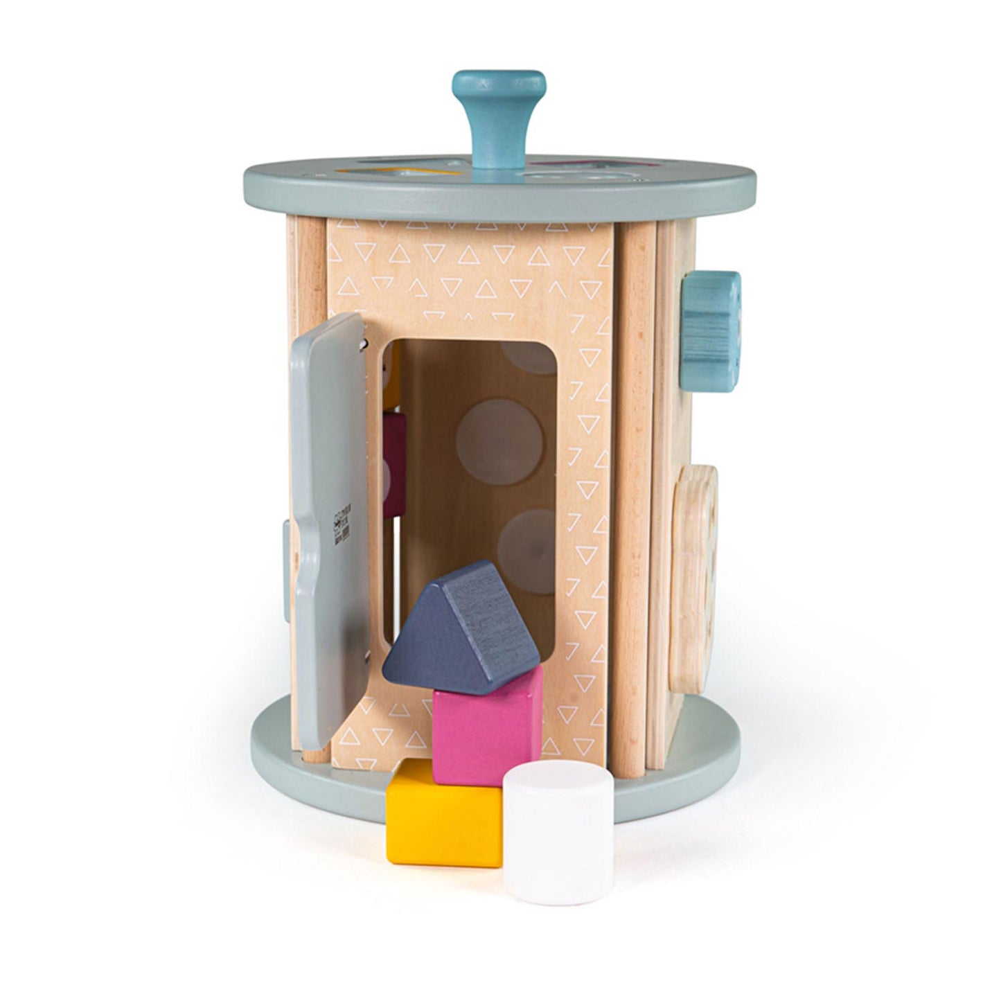 Bigjigs Rolling Activity Box et Share Ragasage du bois, 5dlg.