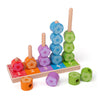 Bigjigs Fleurs de jeu d'empilement en bois, 16dlg.
