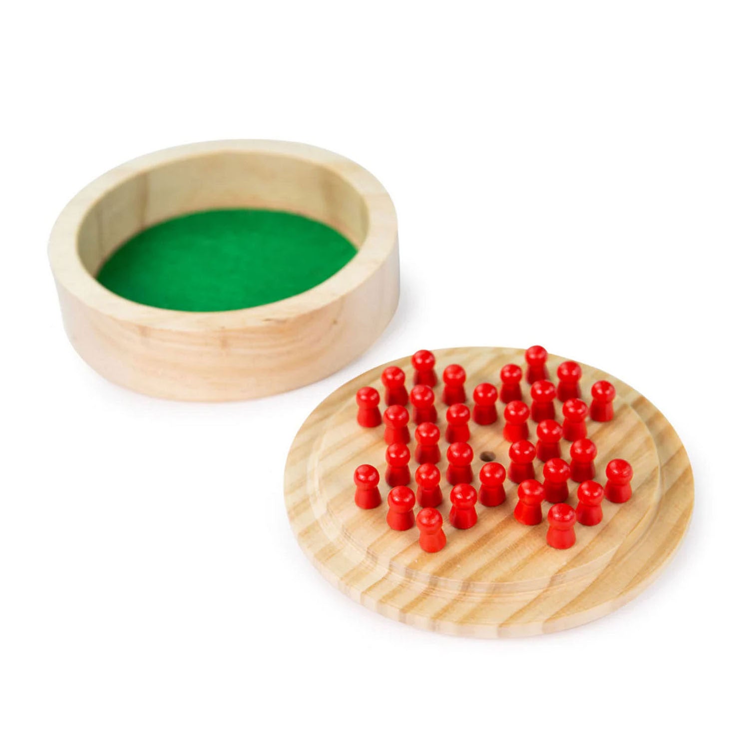 Bigjigs mini solitaire jeu en bois