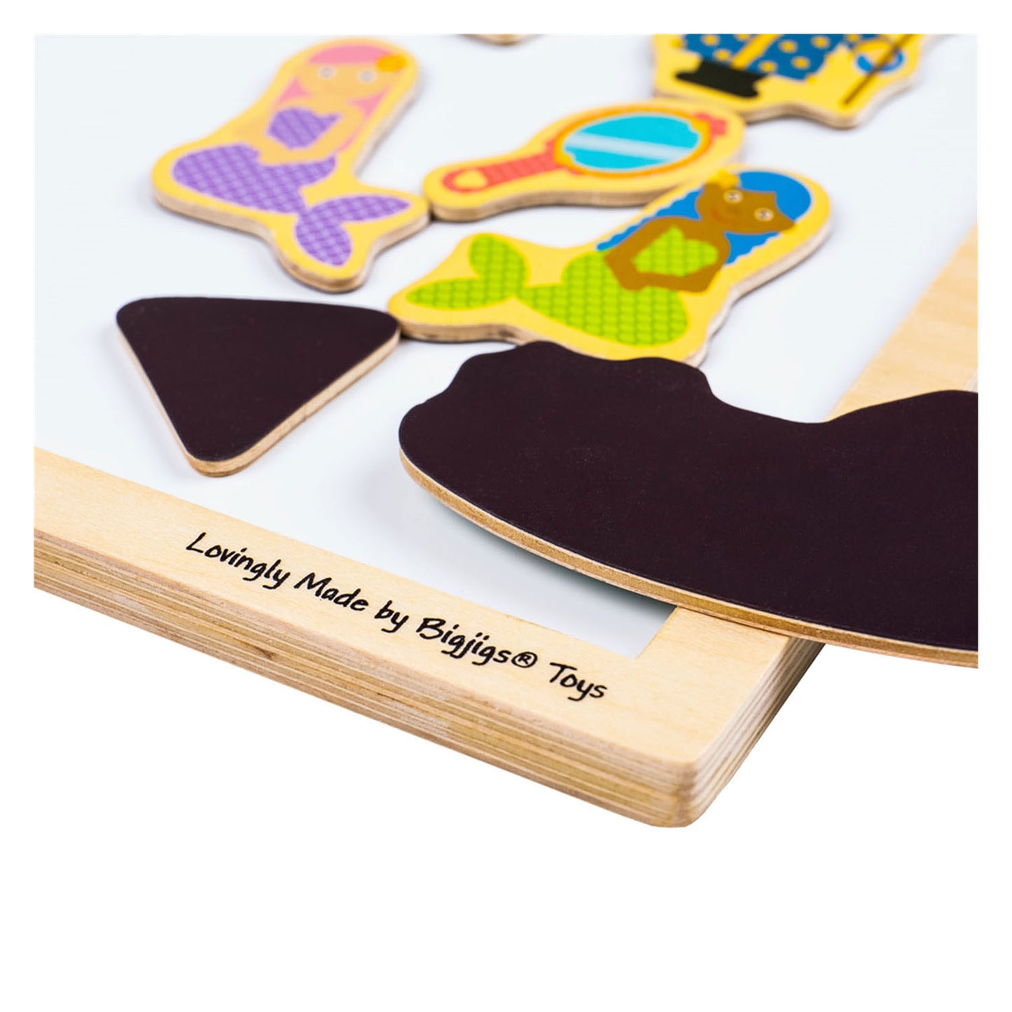 Bigjigs Magnétique Plaque avec bord en bois