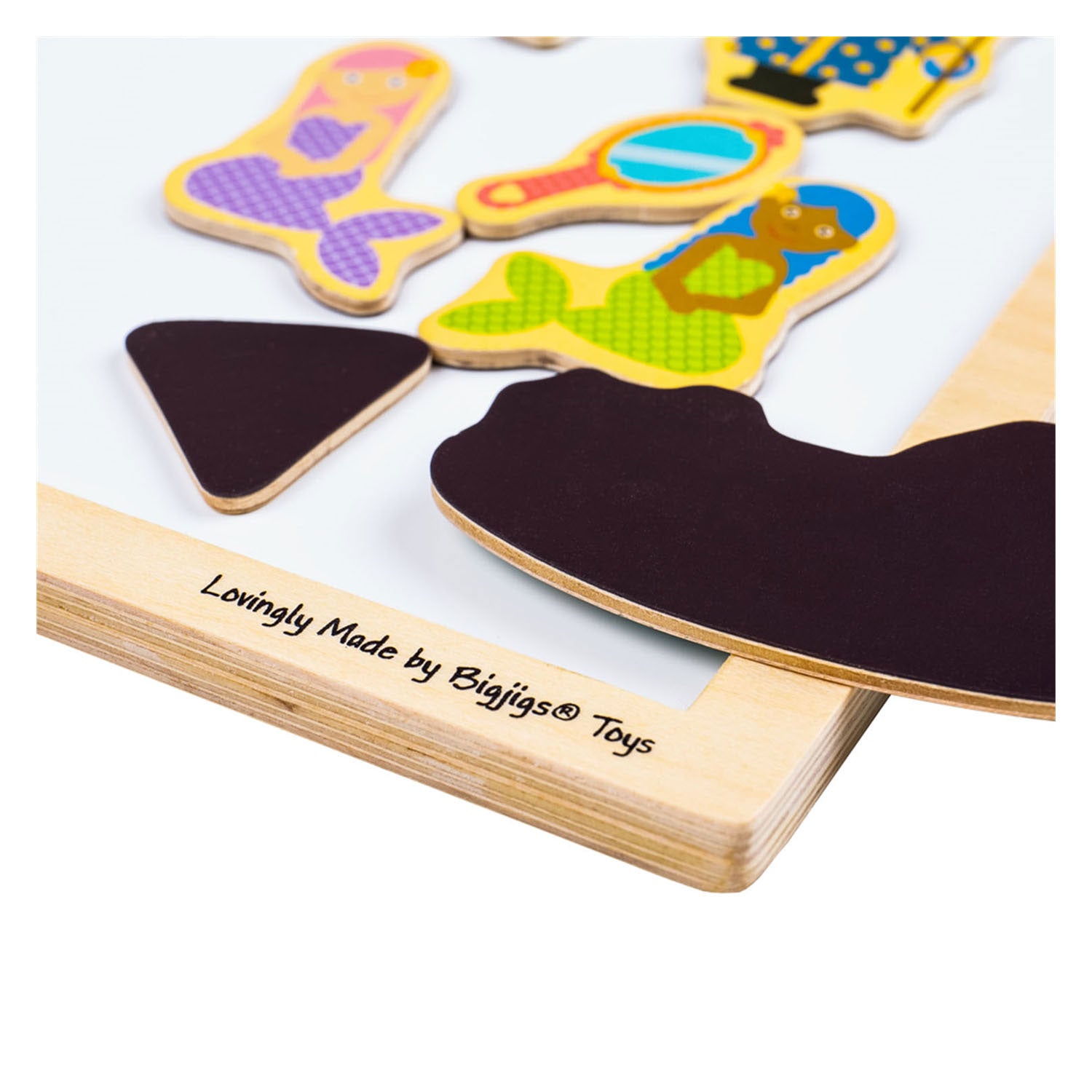 Bigjigs Magnétique Plaque avec bord en bois