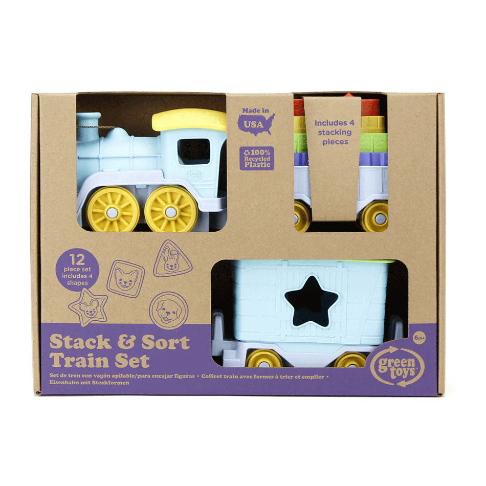 Toys Green Green Toys Stapel et Tur Train, 12dlg.