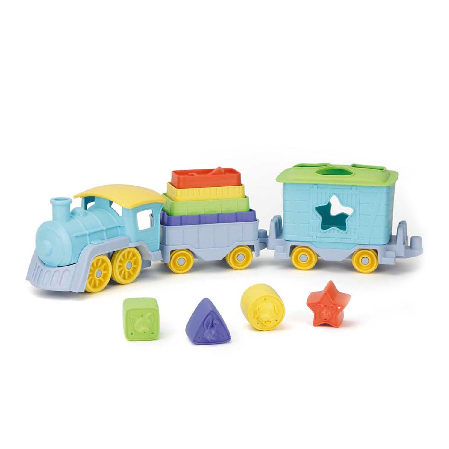 Toys Green Green Toys Stapel et Tur Train, 12dlg.