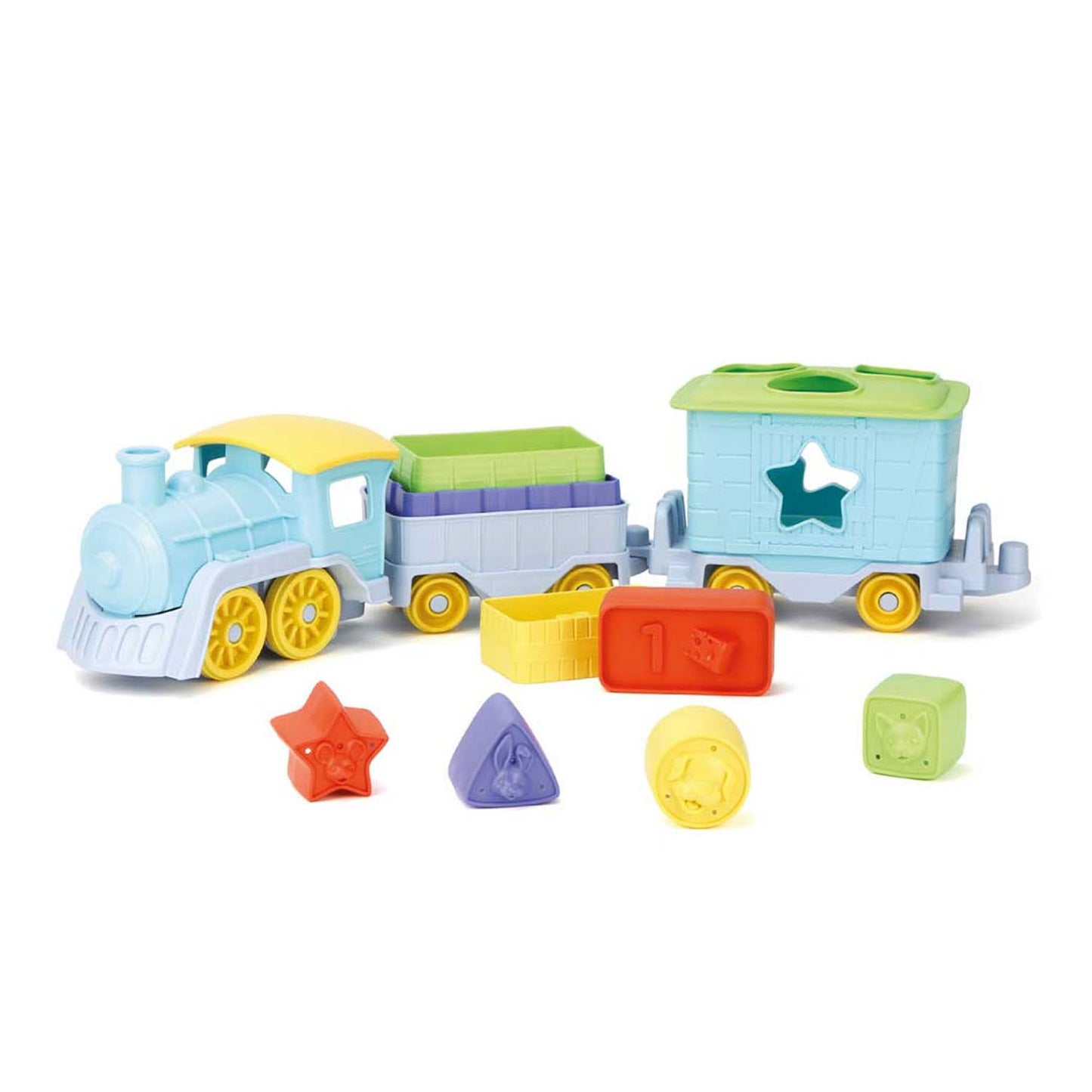 Toys Green Green Toys Stapel et Tur Train, 12dlg.