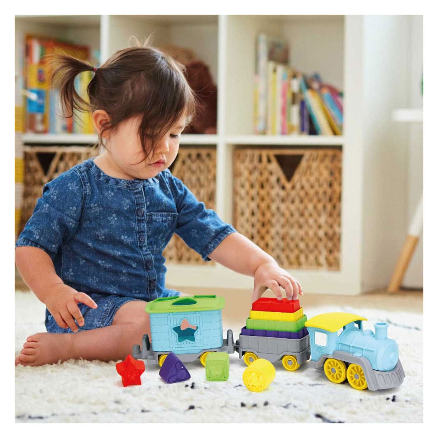 Toys Green Green Toys Stapel et Tur Train, 12dlg.