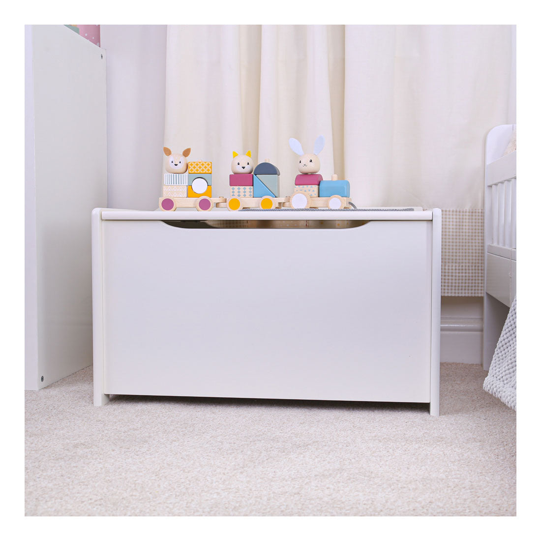 Tidlo Wooden Toy Box blanc